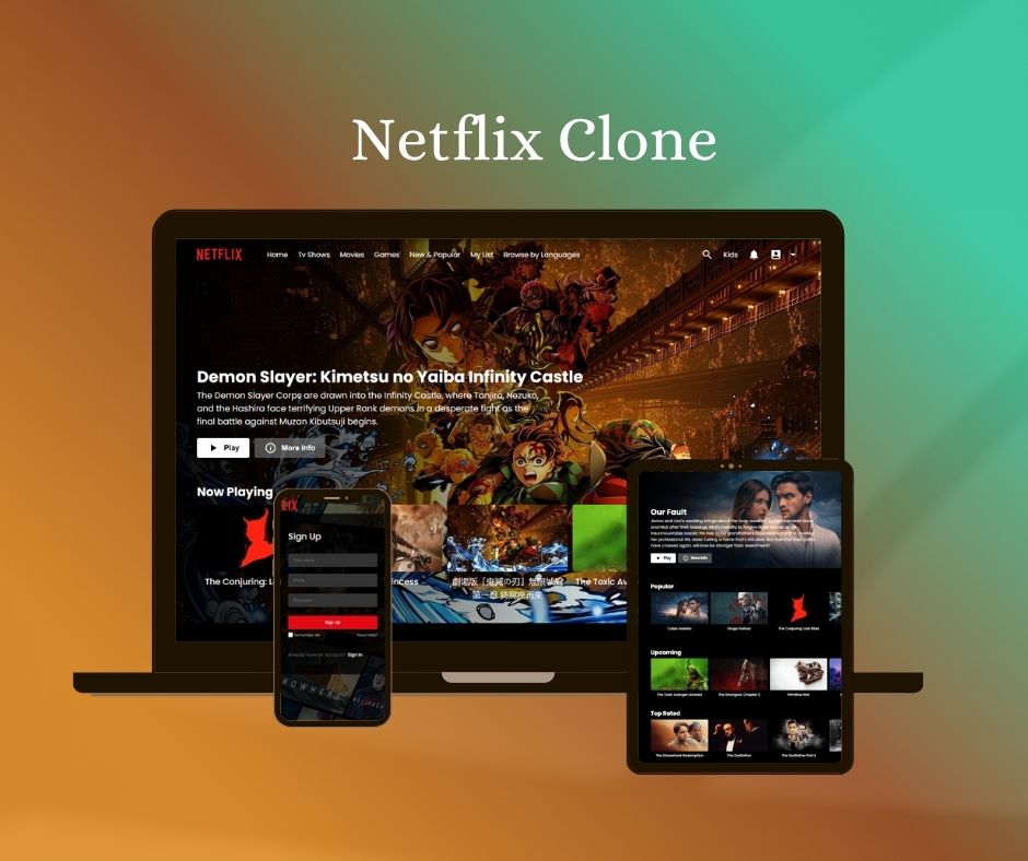 Netflix Clone - Streaming platform recreation